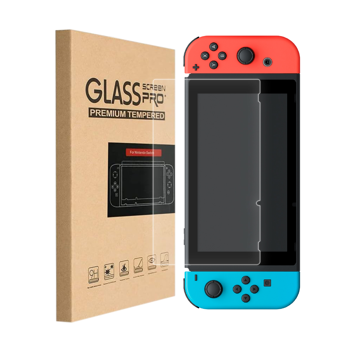 Foto 2 pulgar | Mica Protectora De Cristal Templado Para Nintendo Switch