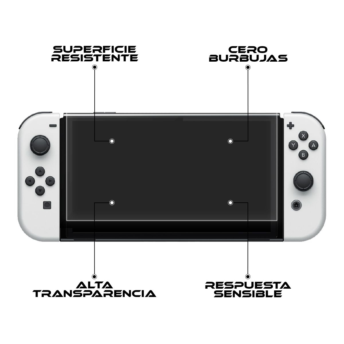 Foto 4 pulgar | Mica Protectora De Cristal Templado Para Nintendo Switch Lite