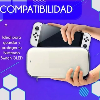 Foto 3 | Estuche para Switch Oled Eo Safe Imports Esi-10018-1 Blanco