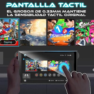Foto 5 | Mica De Acrílico Para Consola NSwitch-2 Protector De Pantalla