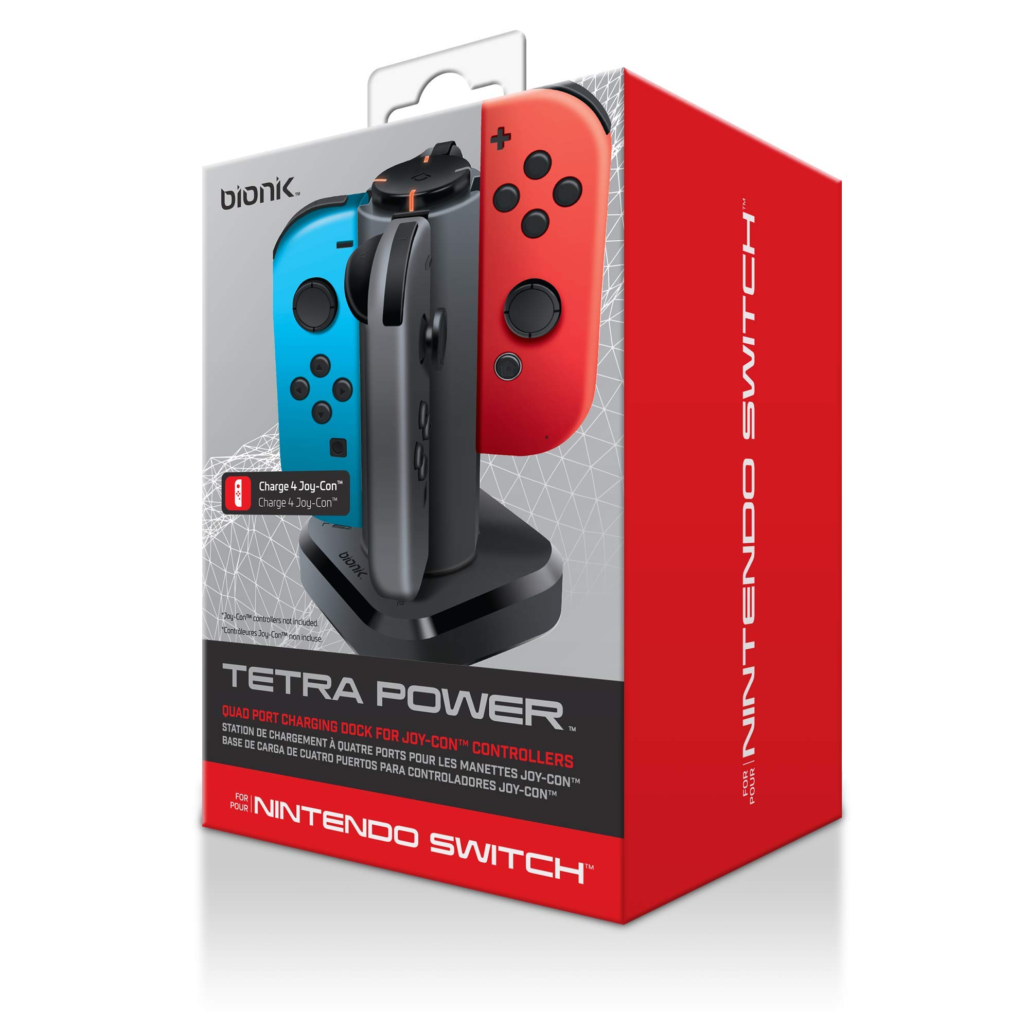 Foto 1 | Base De Carga Bionik Tetra Power Para Nintendo Switch Joy Con - Venta Internacional.