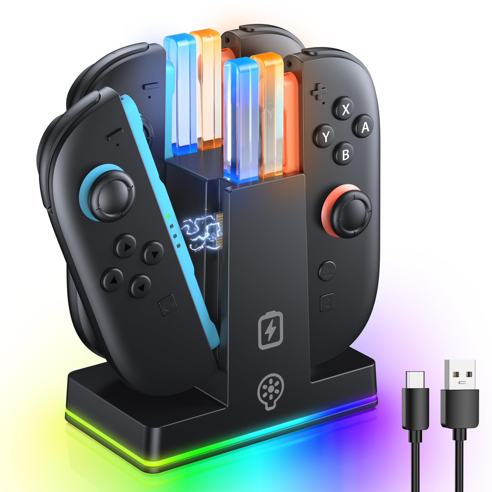 Foto 2 pulgar | Base De Carga Fastsnail Para Nintendo Switch 2 Joy-con 2 - Venta Internacional.