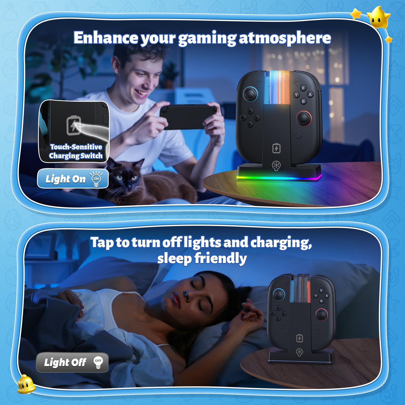 Foto 5 | Base De Carga Fastsnail Para Nintendo Switch 2 Joy-con 2 - Venta Internacional.