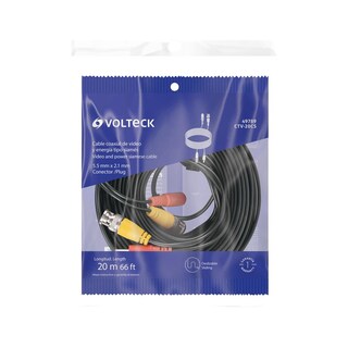 Foto 2 | Cable Video Y Energía Tipo Siamés Cctv, 20 Metros, Volteck
