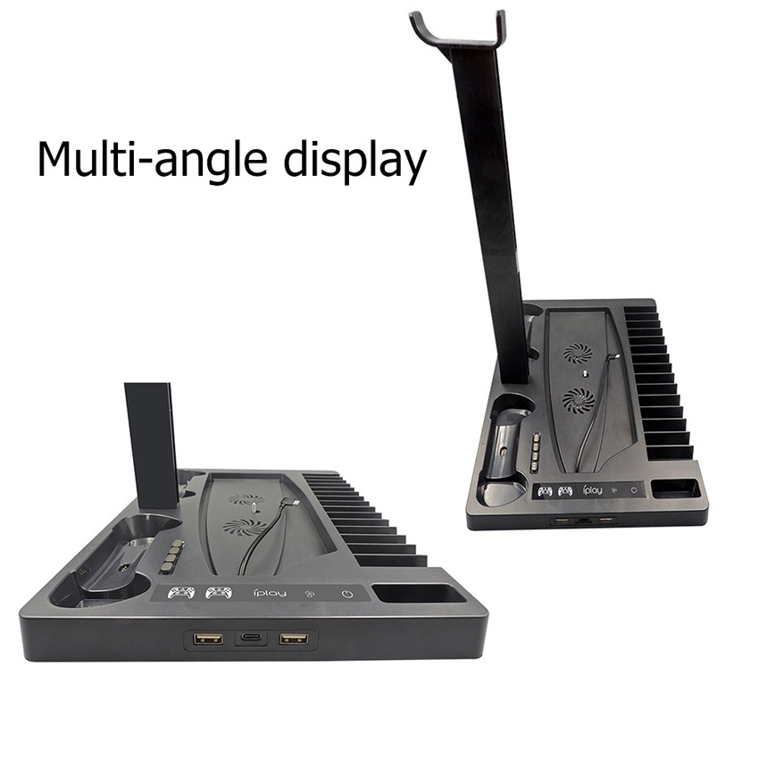 Foto 3 pulgar | Cargador Con Soporte De Refrigeración Con Ventilador Para Consola Ps5 Y 2 Controles - Venta Internacional.