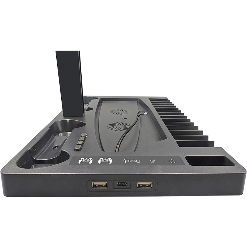Foto 5 pulgar | Cargador Con Soporte De Refrigeración Con Ventilador Para Consola Ps5 Y 2 Controles - Venta Internacional.
