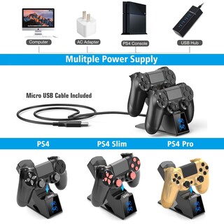 Foto 6 | Cargador De Controlador Ps4 Oivo Estación De Carga Usb - Venta Internacional.