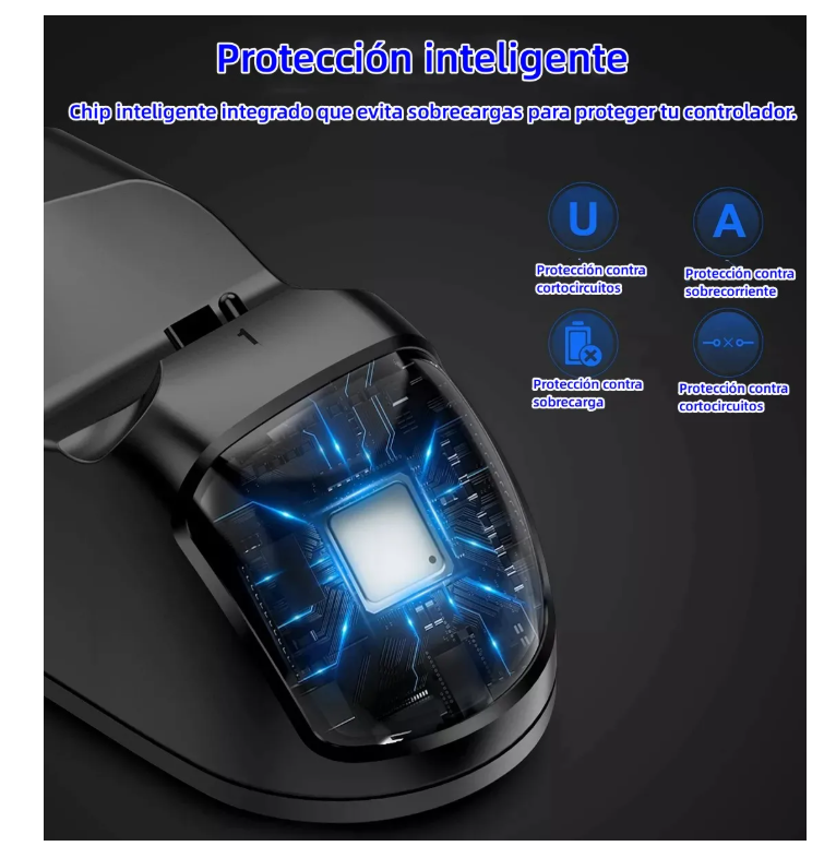 Foto 6 pulgar | Cargadores De Controles Usb Doble Para Mandos Led Ps4 Negro