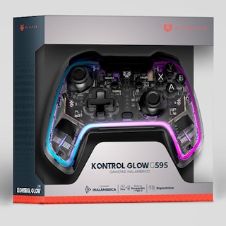 Foto 6 | Gamepad Balam Rush Kontrol Glow G595 RGB Inalámbrico PC Android Ps3 Ps4 Br-936910 color Negro