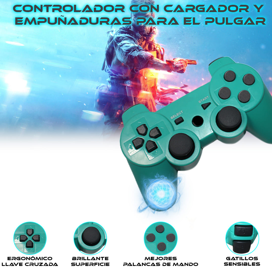 Foto 6 pulgar | Control Inalámbrico Compatible Con Ps4 + Cable de Carga Selva