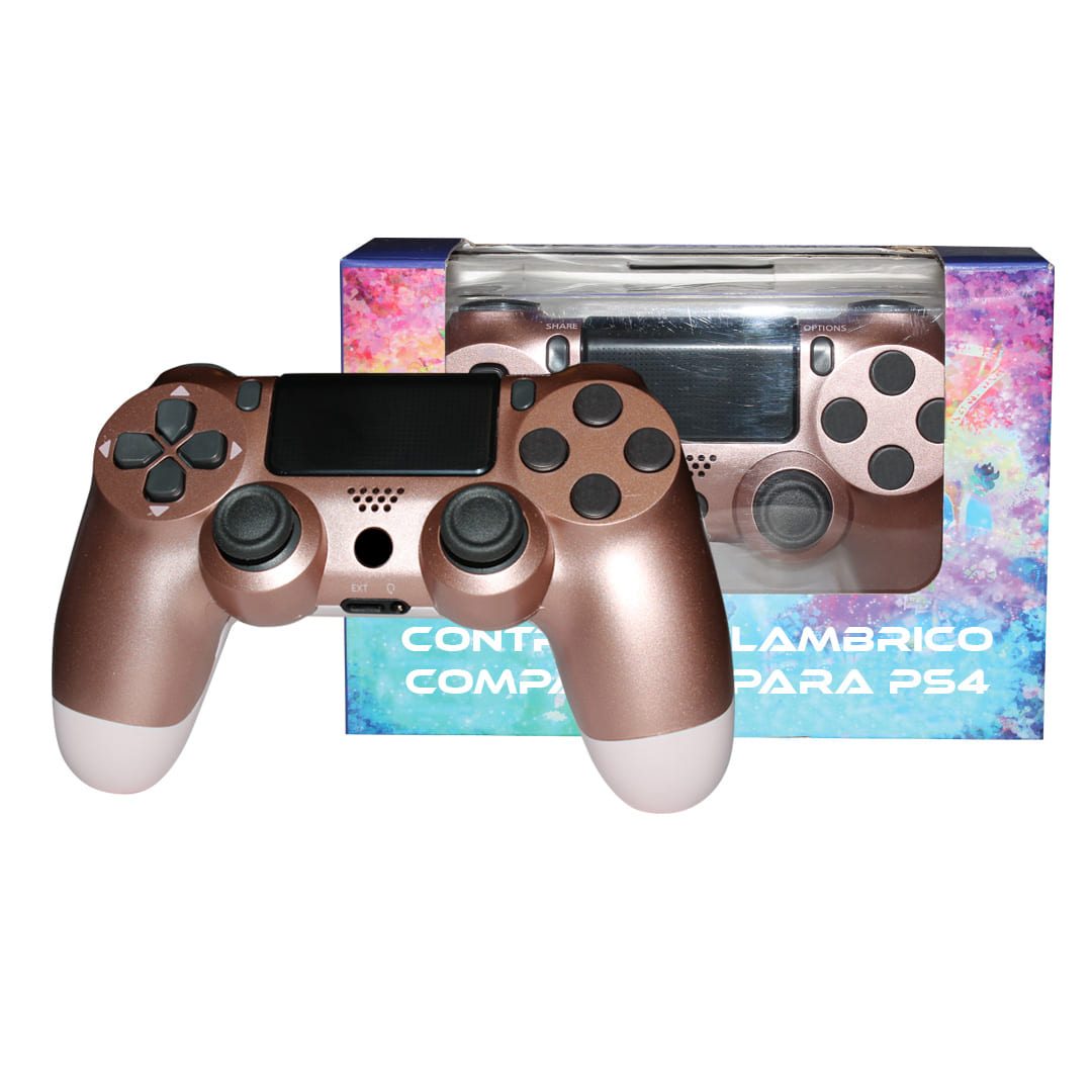 Foto 2 pulgar | Control Inalambrico Compatible con Ps4 color Oro Rosa