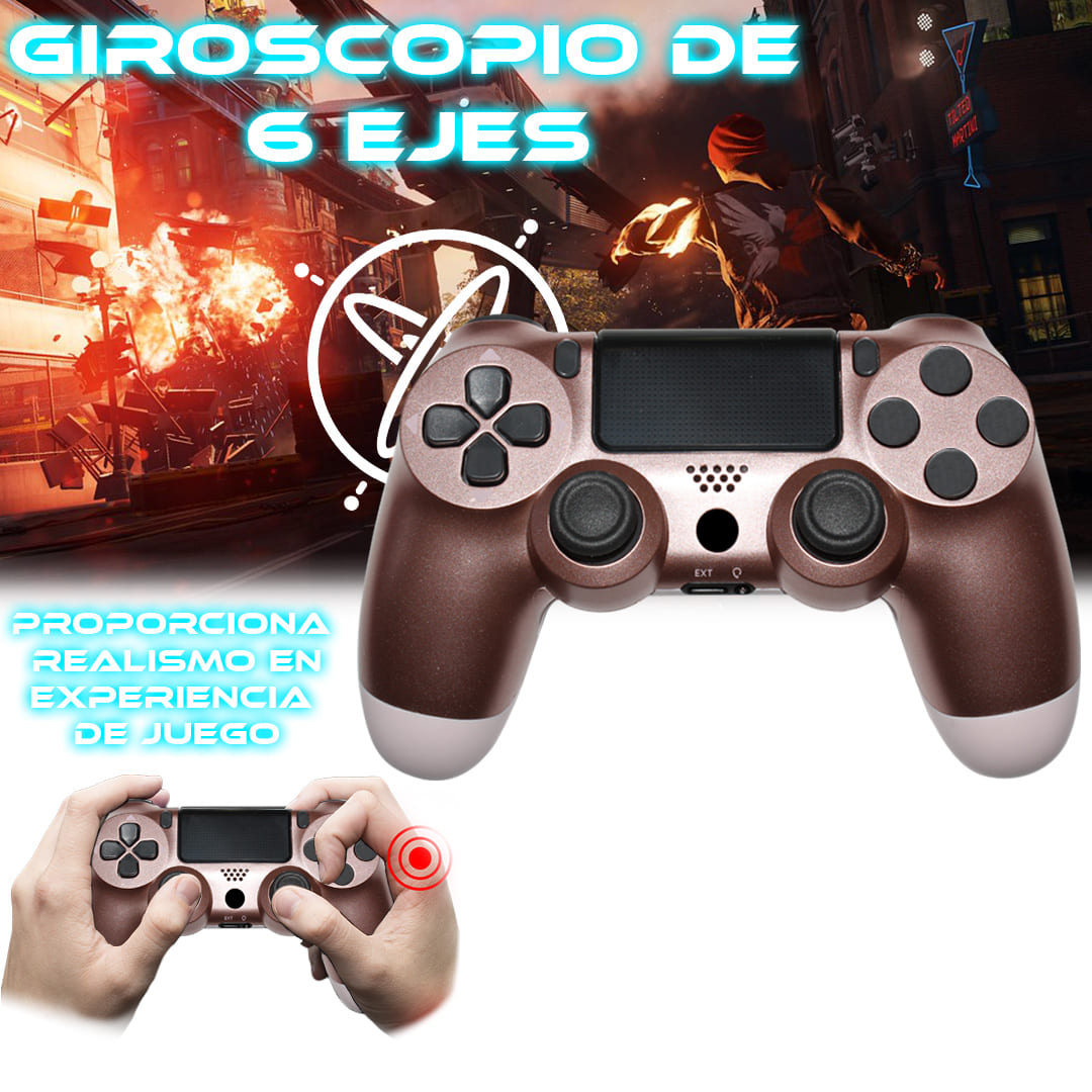 Foto 4 | Control Inalambrico Compatible con Ps4 color Oro Rosa