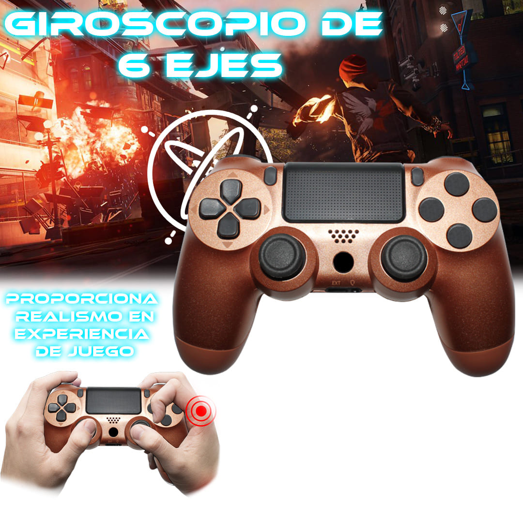 Foto 4 | Control Inalámbrico Compatible con Ps4 Cobre + Cable de Carga