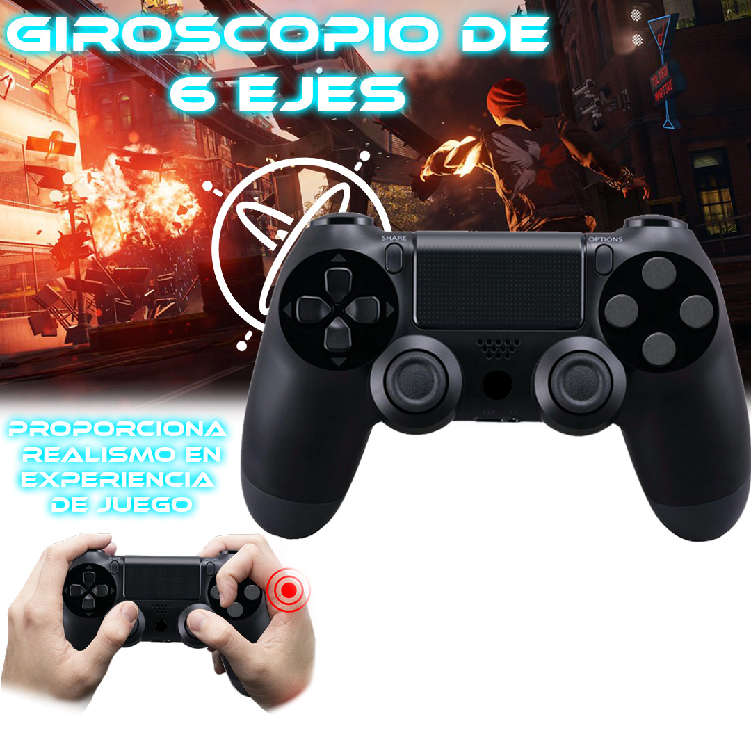 Foto 5 pulgar | Control Inalámbrico Compatible con Ps4 Negro + Cable de Carga