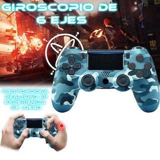 Foto 4 | Control Inalámbrico para Ps4 Store Cline Camuflaje Azul