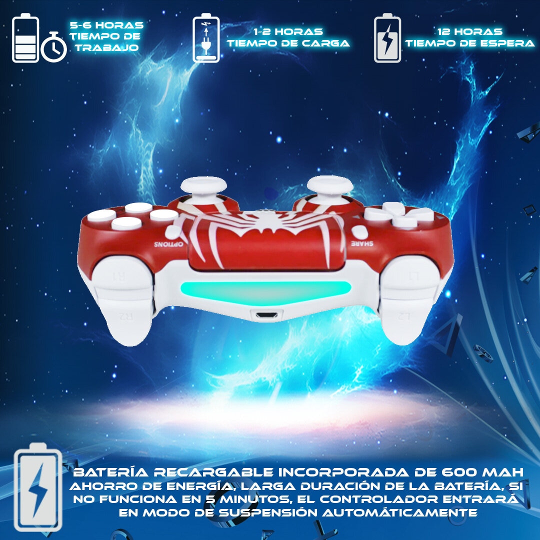 Foto 3 pulgar | Control Inalámbrico Ps4 Store Cline Diseño Spider-Man