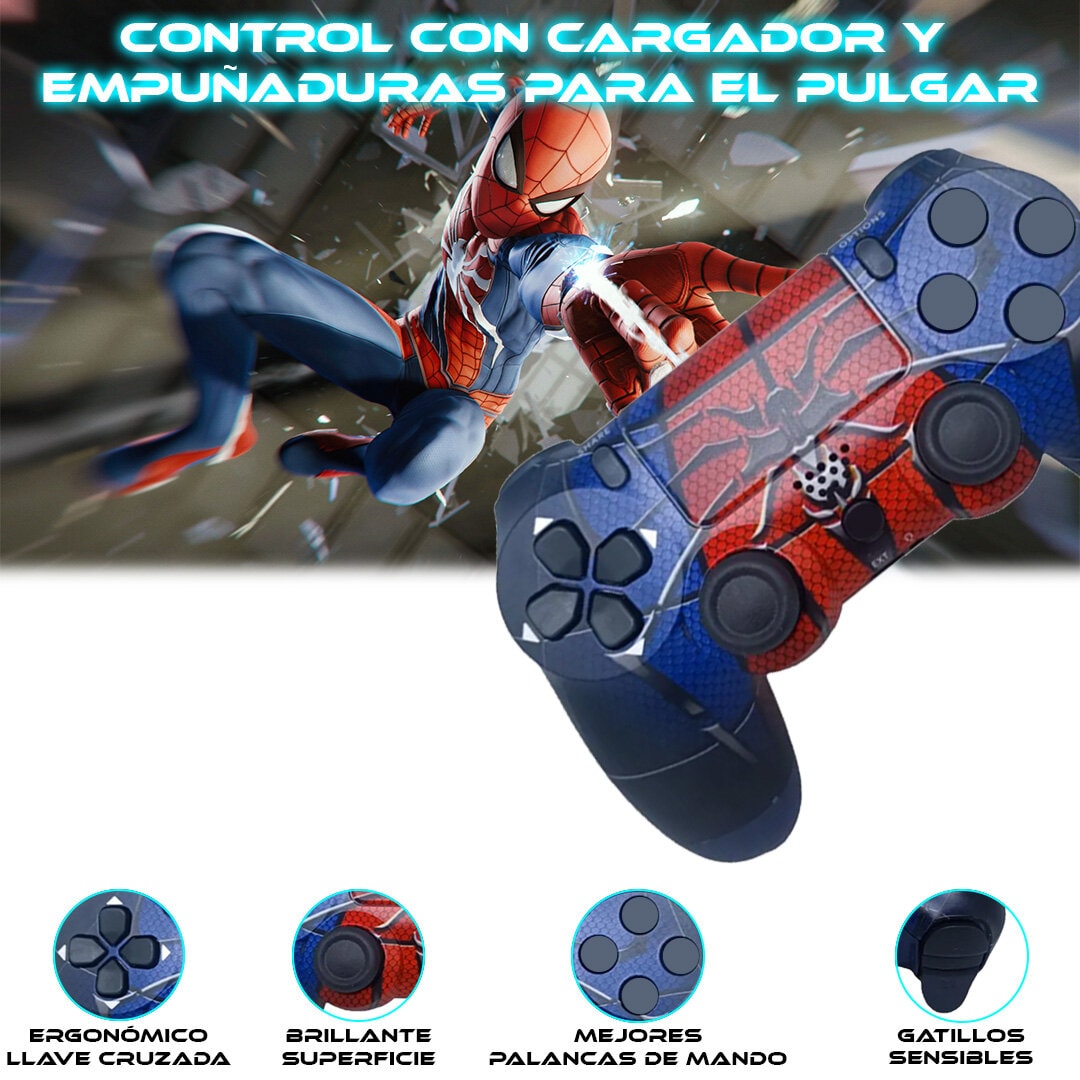 Foto 6 pulgar | Control Inalámbrico Ps4 Store Cline Amazing Spider Man