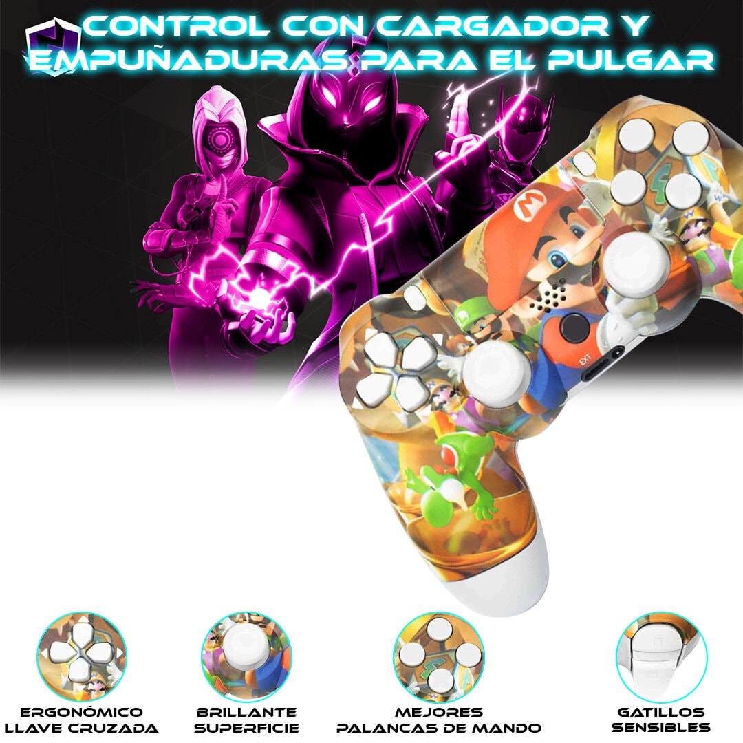 Foto 6 pulgar | Control Inalámbrico Ps4 Diseño Mario Bros