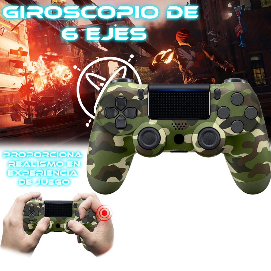 Foto 5 pulgar | Control Inalámbrico para Ps4 Store Cline Camuflaje Verde