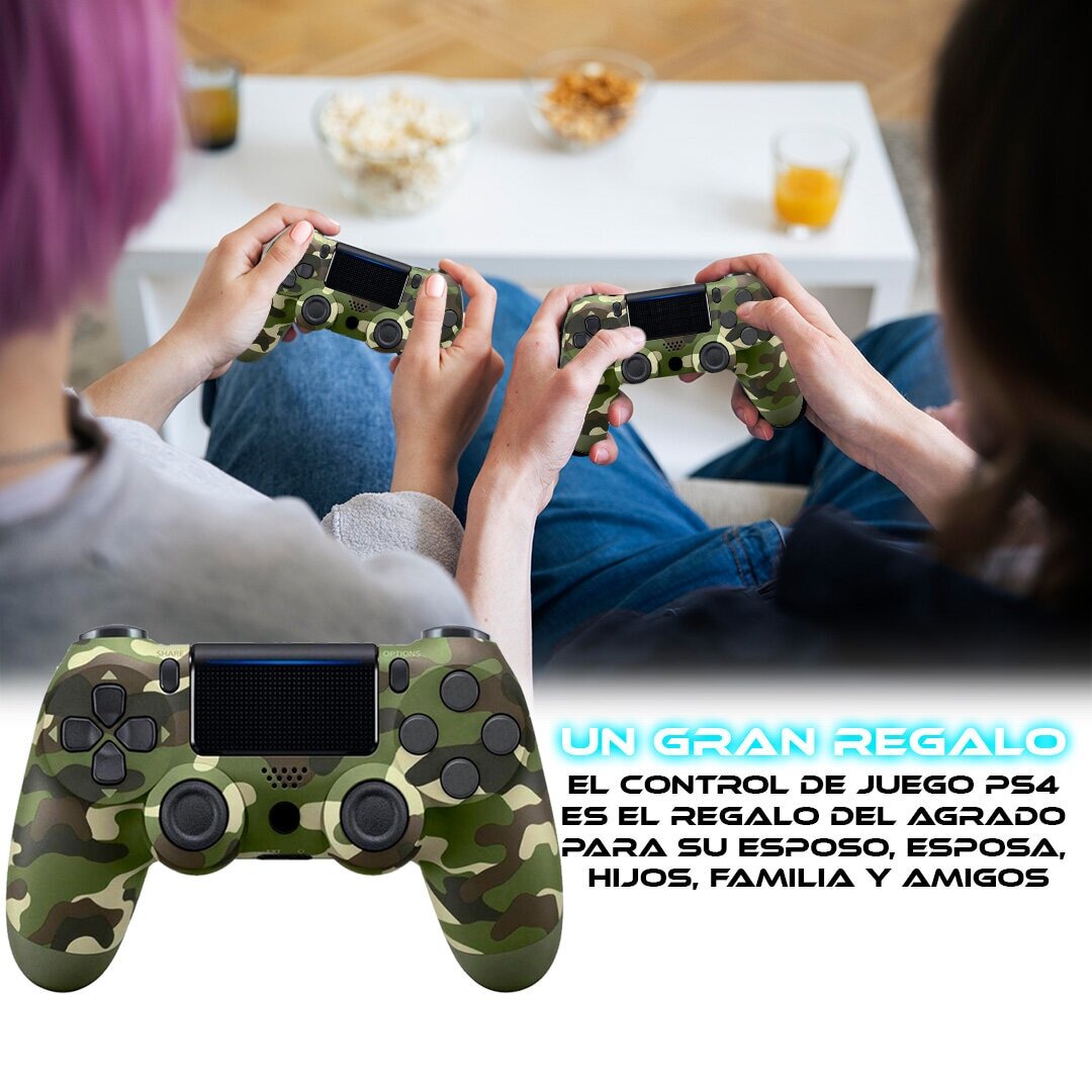 Foto 7 pulgar | Control Inalámbrico para Ps4 Store Cline Camuflaje Verde