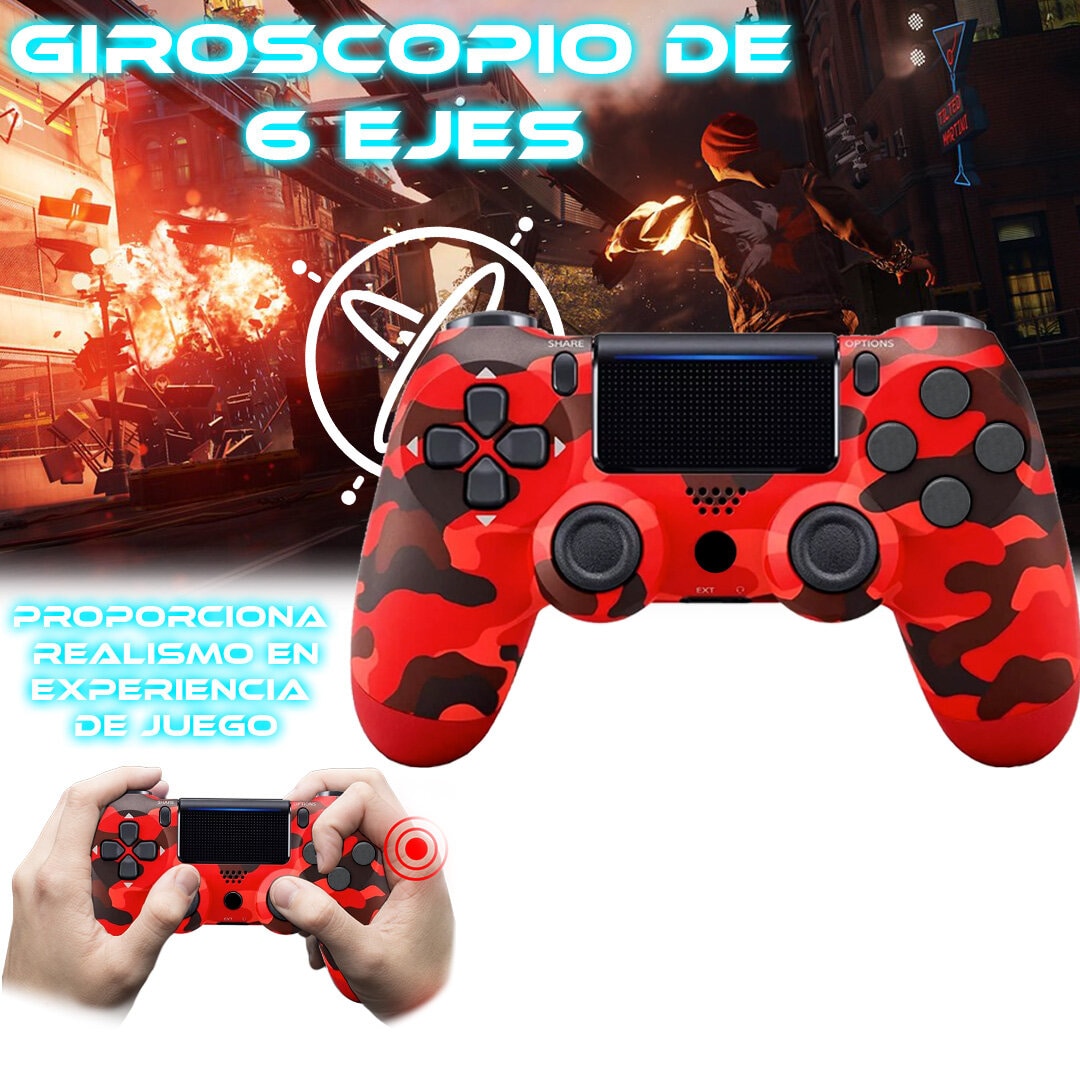 Foto 5 pulgar | Control Inalámbrico para Ps4 Store Cline Camuflaje Rojo