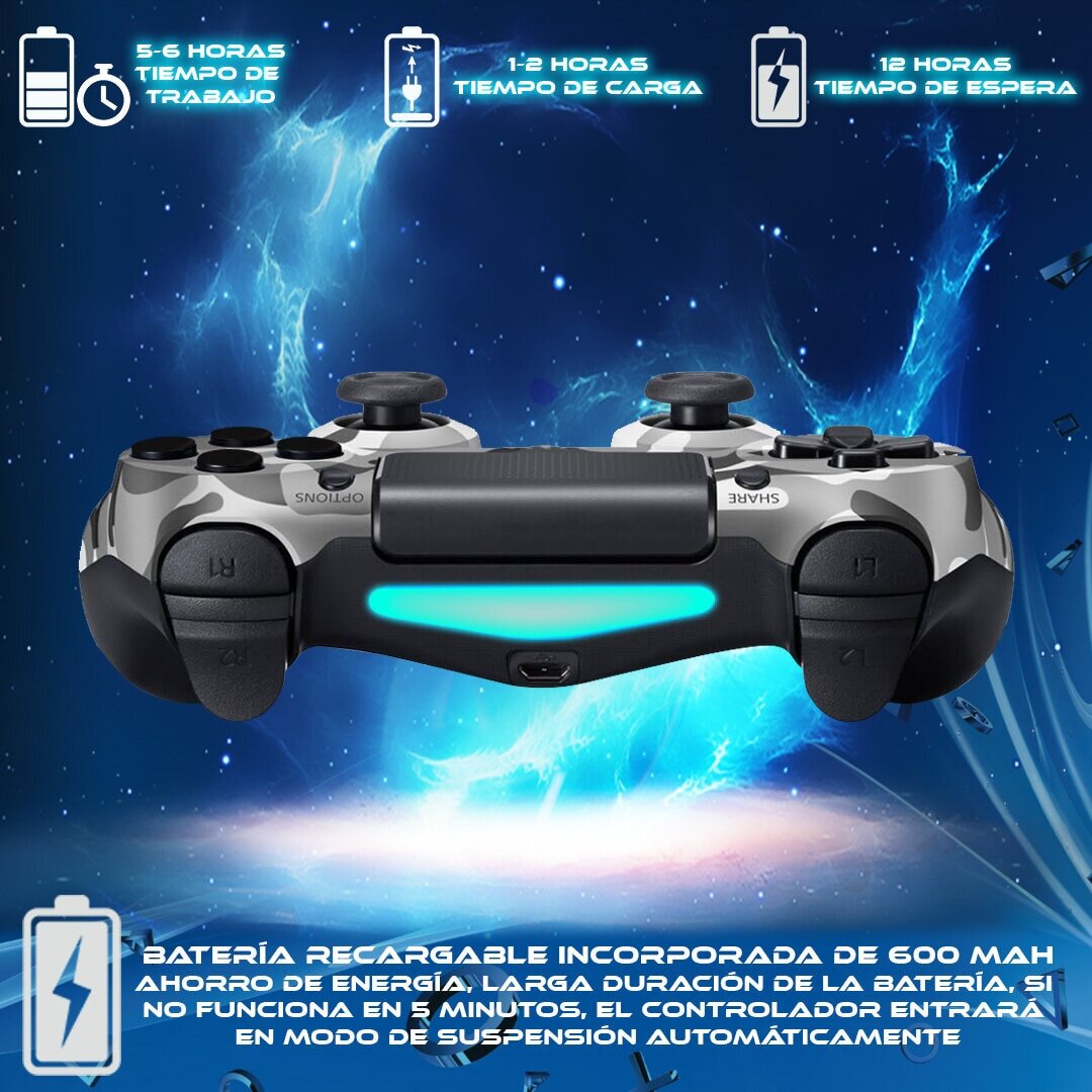 Foto 3 pulgar | Control Inalámbrico para Ps4 Store Cline Camuflaje Gris