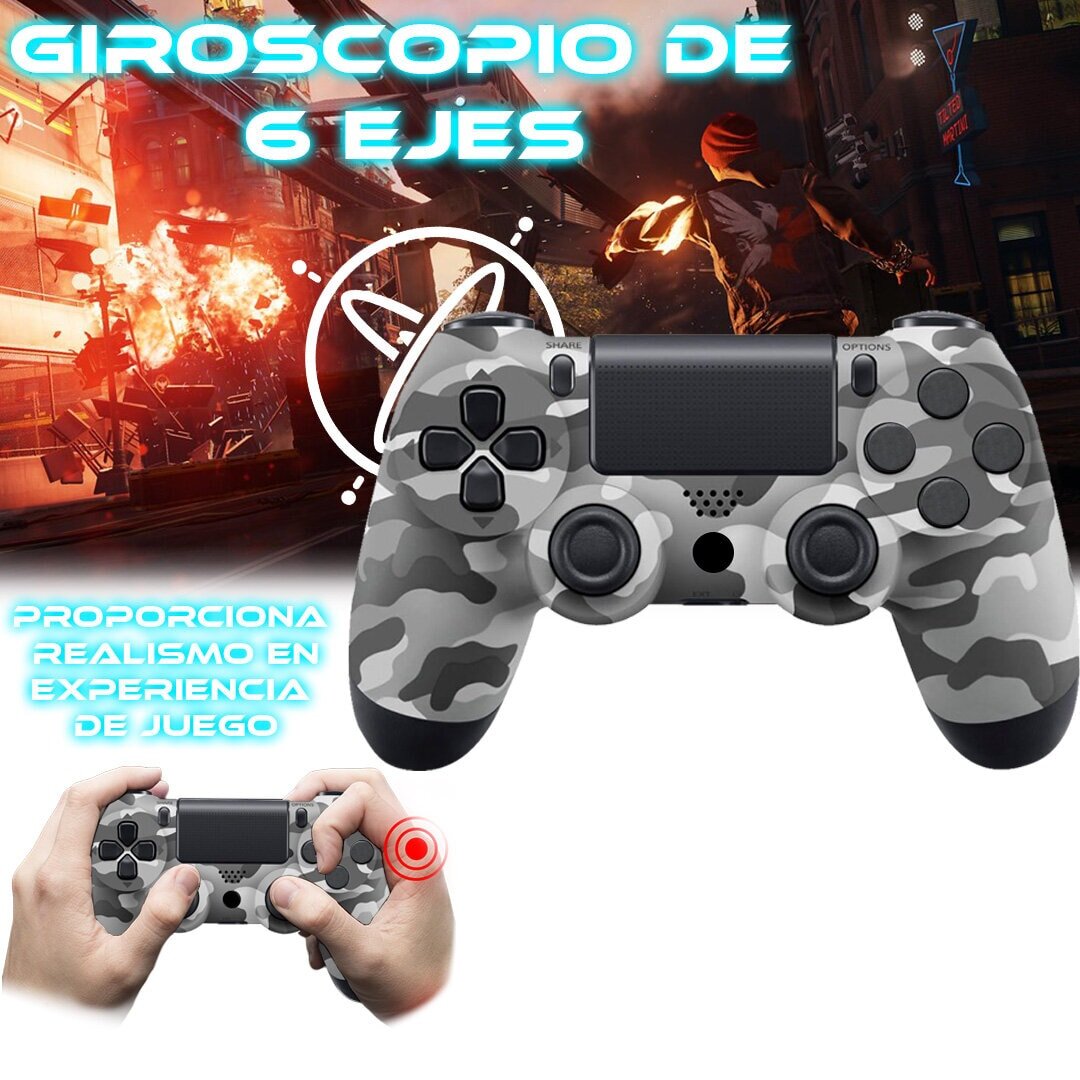 Foto 5 pulgar | Control Inalámbrico para Ps4 Store Cline Camuflaje Gris