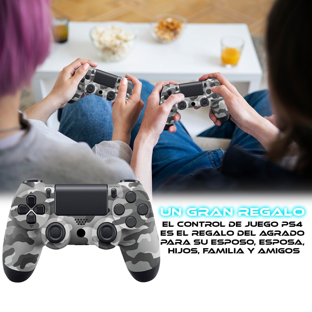 Foto 7 pulgar | Control Inalámbrico para Ps4 Store Cline Camuflaje Gris