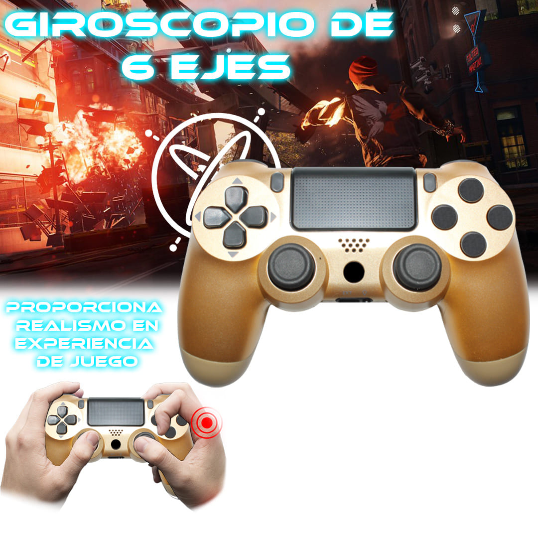 Foto 4 | Control Inalámbrico Recargable Store Cline Compatible Con Ps4 Dorado