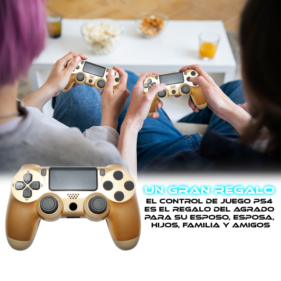 Foto 7 pulgar | Control Inalámbrico Recargable Store Cline Compatible Con Ps4 Dorado