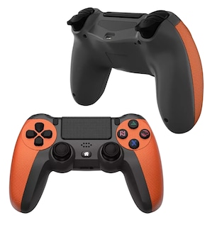 Foto 1 | Control Inalámbrico Mando Compatible Con Para Play Station 4 Naranja Negro
