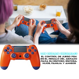 Foto 6 | Control Inalámbrico Recargable Compatible Con Ps4 Naranja Con Azul