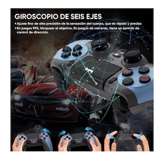 Foto 5 | Control Inalámbrico Belug Mando Compatible Con Para Play Station 4 Azul Negro