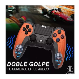 Foto 4 | Control Inalámbrico Belug Mando Compatible Con Para Play Station 4 Naranja Negro
