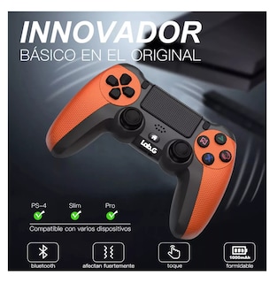 Foto 2 | Control Inalámbrico Lab.g Mando Compatible Con Para Play Station 4 Naranja Negro