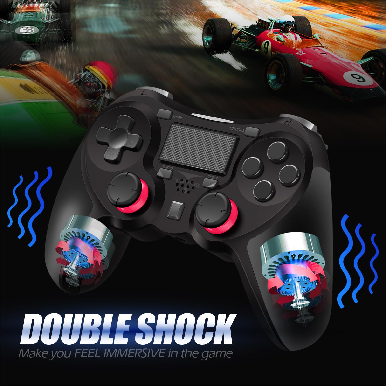 Foto 6 pulgar | Mando Inalámbrico Terios 5s Para Ps4/ps4 Pro/ps4 Slim - Negro - Venta Internacional.
