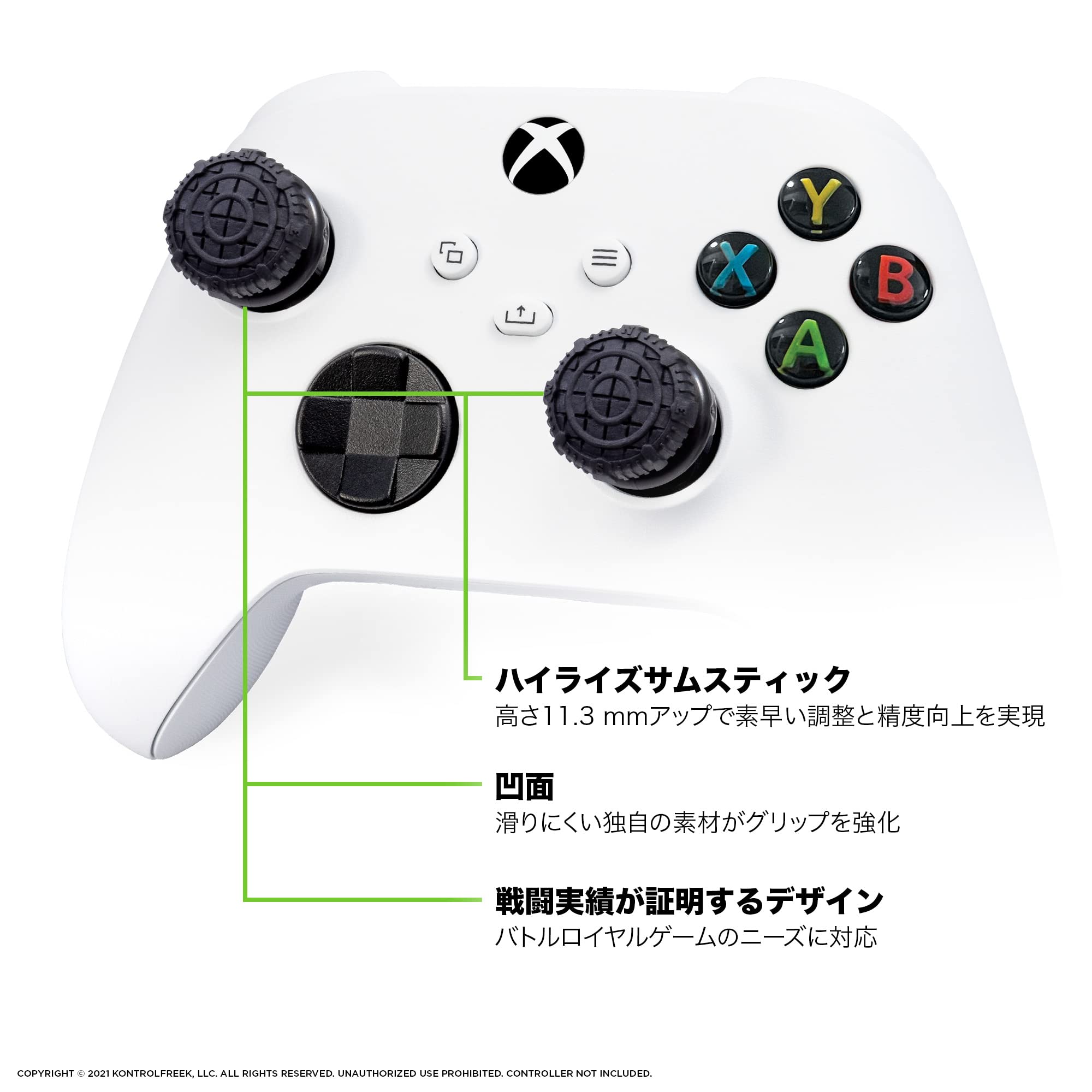 Foto 5 pulgar | Palancas De Rendimiento Kontrolfreek Fps Freek Battle Royale Nightfall Xbox One/xbox Series X - Venta Internacional.