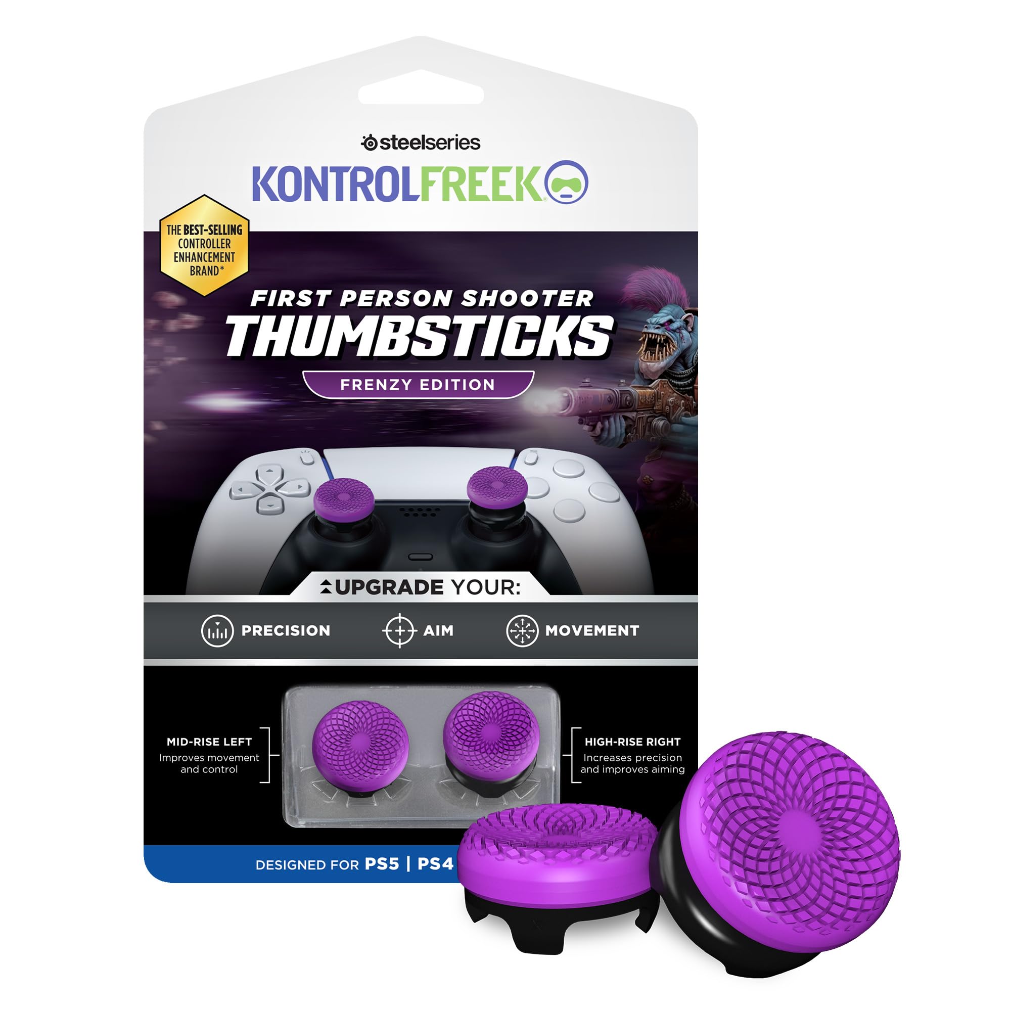 Palancas Kontrolfreek Fps Freek Frenzy Para Ps5/ps4 Purple - Venta Internacional.