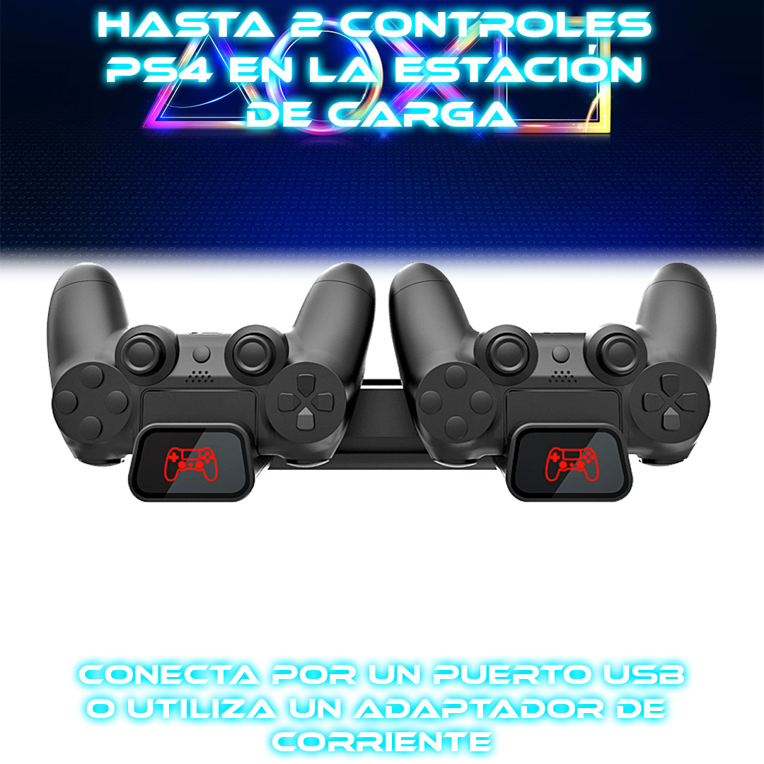 Foto 6 pulgar | Estación de Carga Multifuncional Doble para PlayStation 4