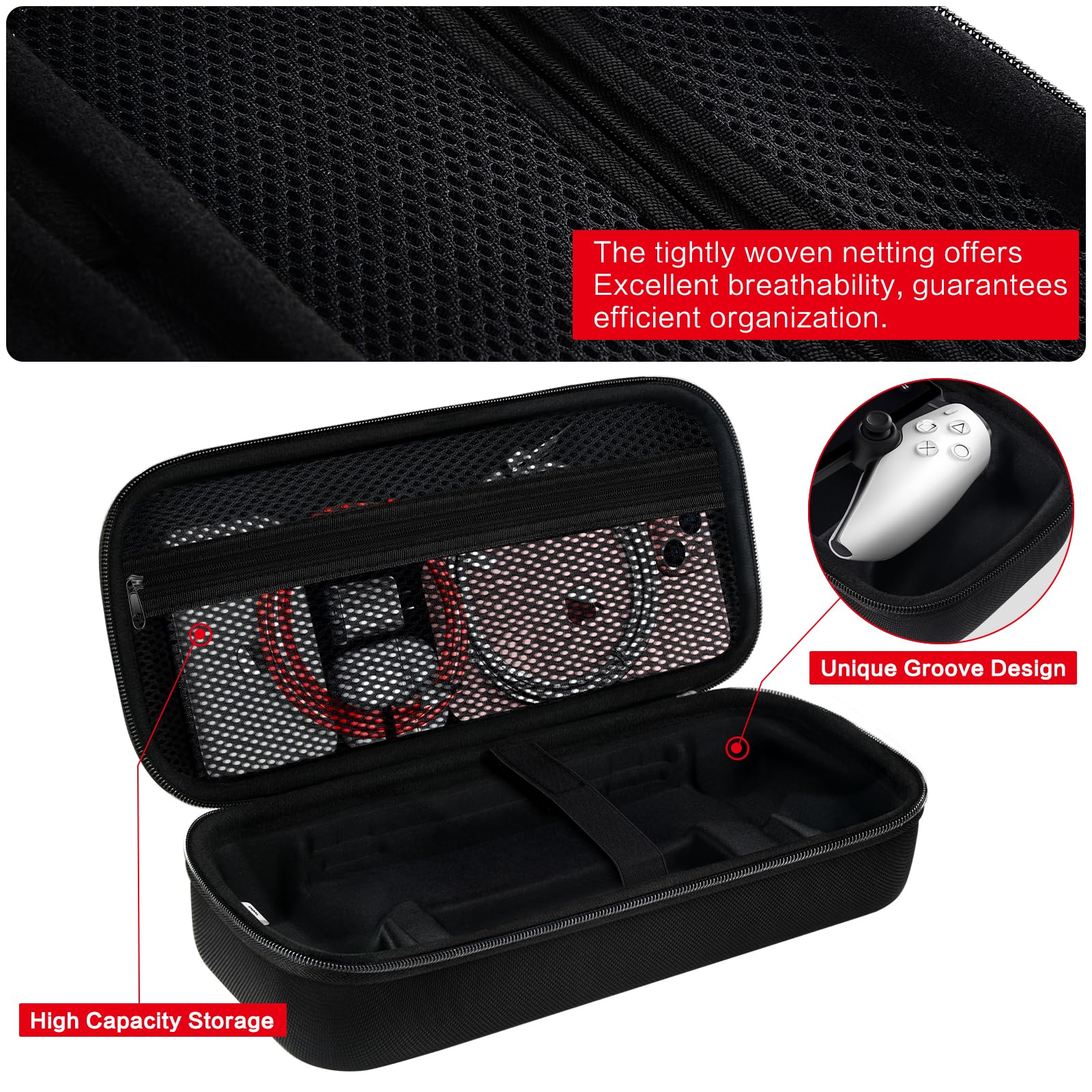 Foto 6 pulgar | Funda De Transporte Ivoler Para Playstation Portal Remote Player De 8.0 Pulgadas - Venta Internacional.