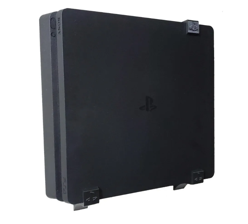 Foto 5 pulgar | Base Soporte Consola Ps4 Slim De Pared + 2 Bases Control Ps4