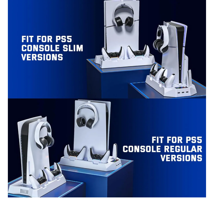 Foto 5 pulgar | Soporte De Cargador Cooler Controller Para Ps5/ps5 Slim