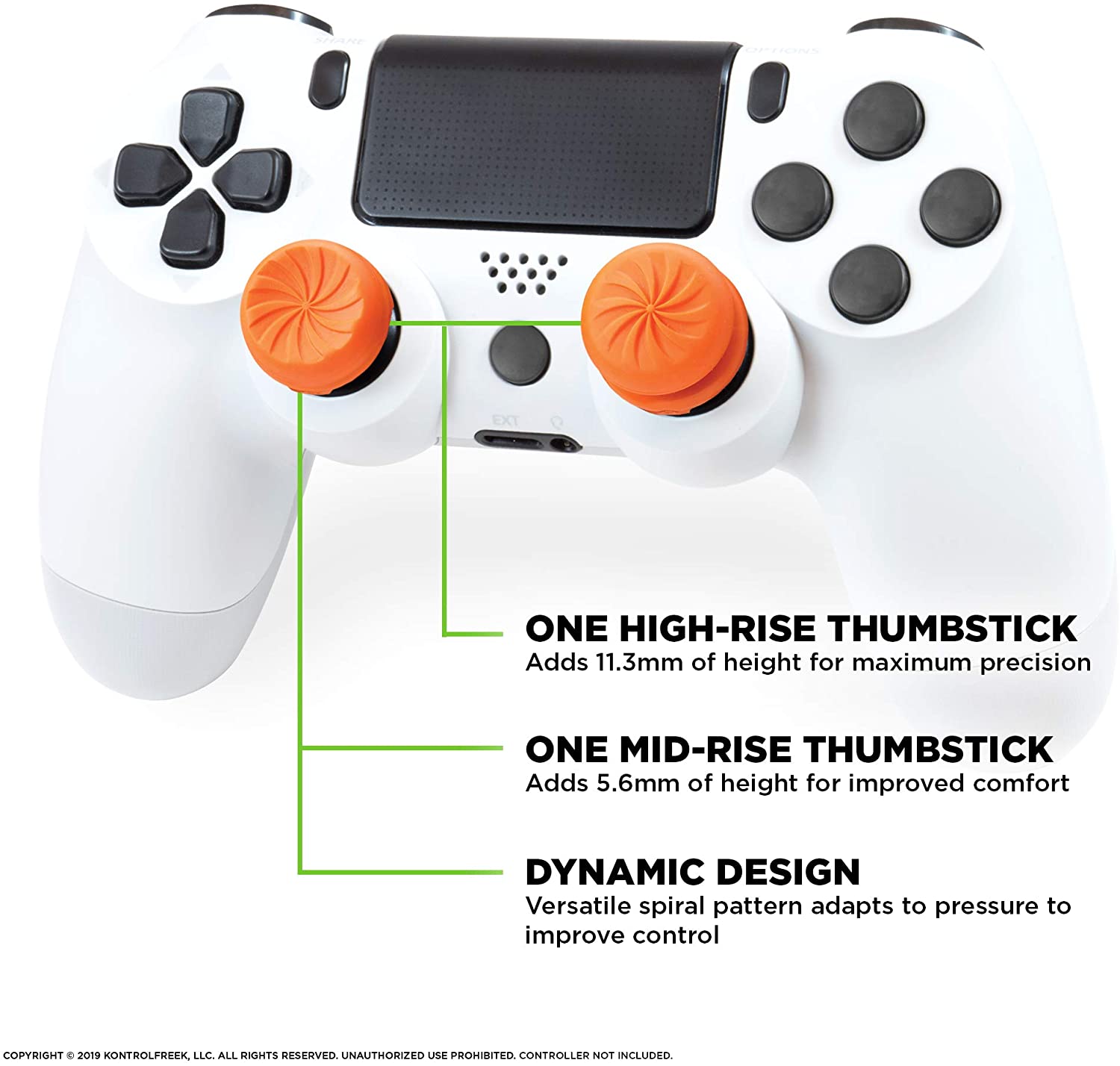 Foto 6 pulgar | Joystick Kontrolfreek Vortex Naranja para Ps5 y Ps4