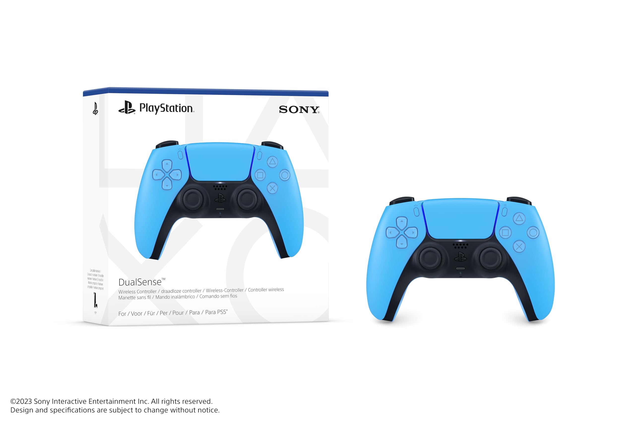 Mando Inalámbrico Playstation Dualsense Starlight Blue - Venta Internacional.