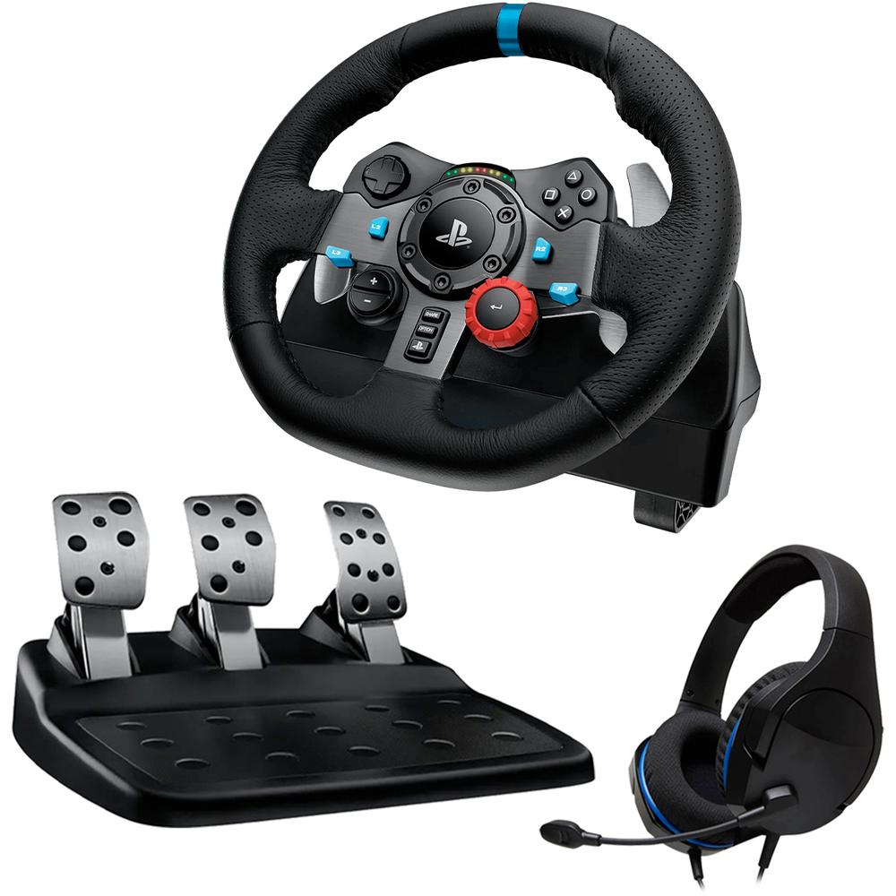 Foto 2 pulgar | Volante Pedales Logitech G29 Playstation Driving Force Ps3 Ps4 Ps5 Pc + Audifonos Dxt Gaming