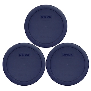 Foto 1 | Tapa De Almacenamiento De Alimentos Pyrex 7201-pc, 950 Ml, Azul Oscuro, Paquete De 3 - Venta Internacional.