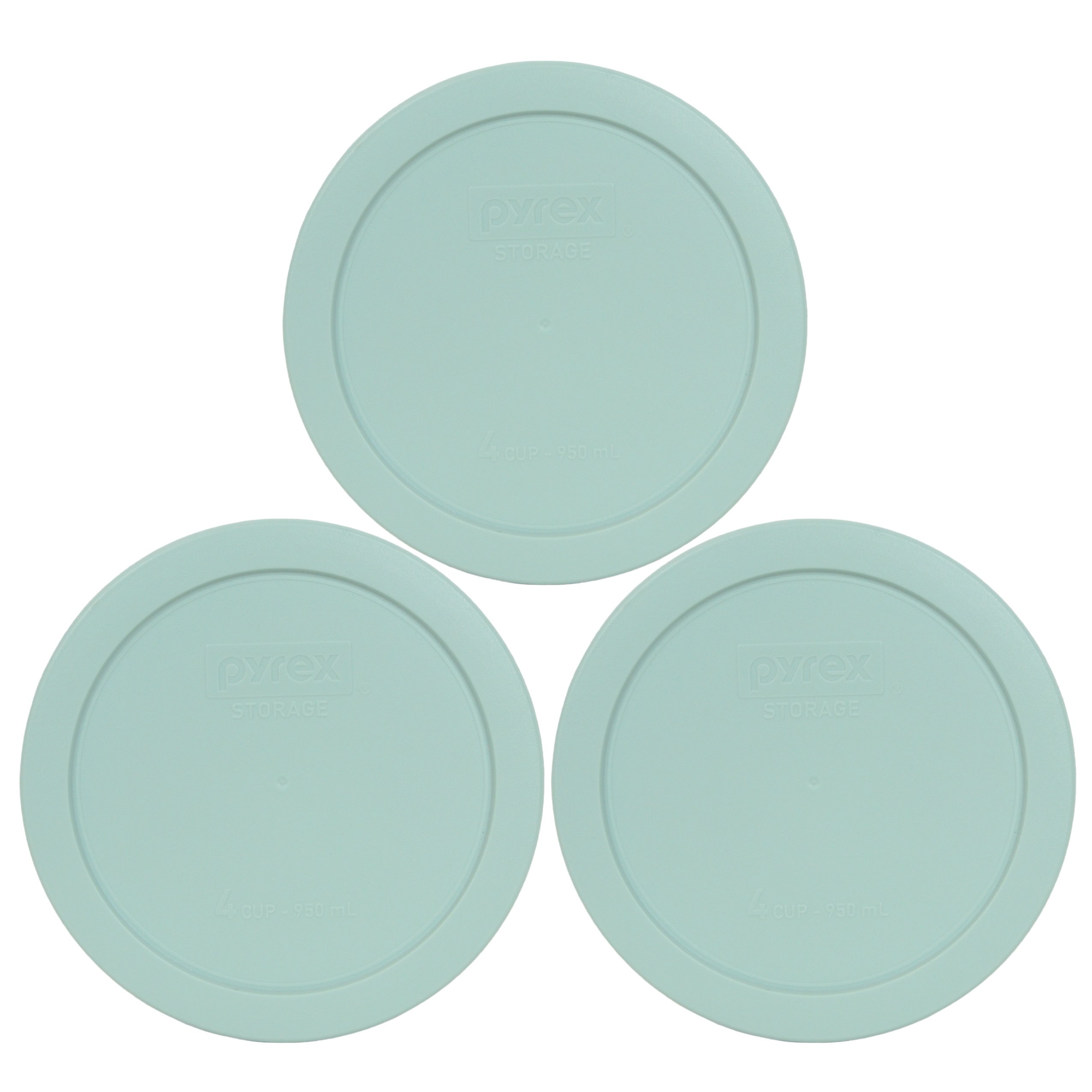 Foto 2 pulgar | Tapa De Almacenamiento De Alimentos Pyrex 7201-pc, 950 Ml, Muddy Aqua, Paquete De 3 - Venta Internacional.