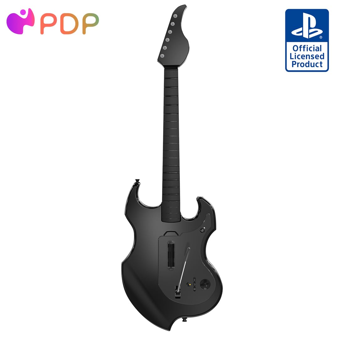 Controlador De Guitarra Inalámbrico Pdp Riffmaster Para Ps5/ps4 - Negro - Venta Internacional.