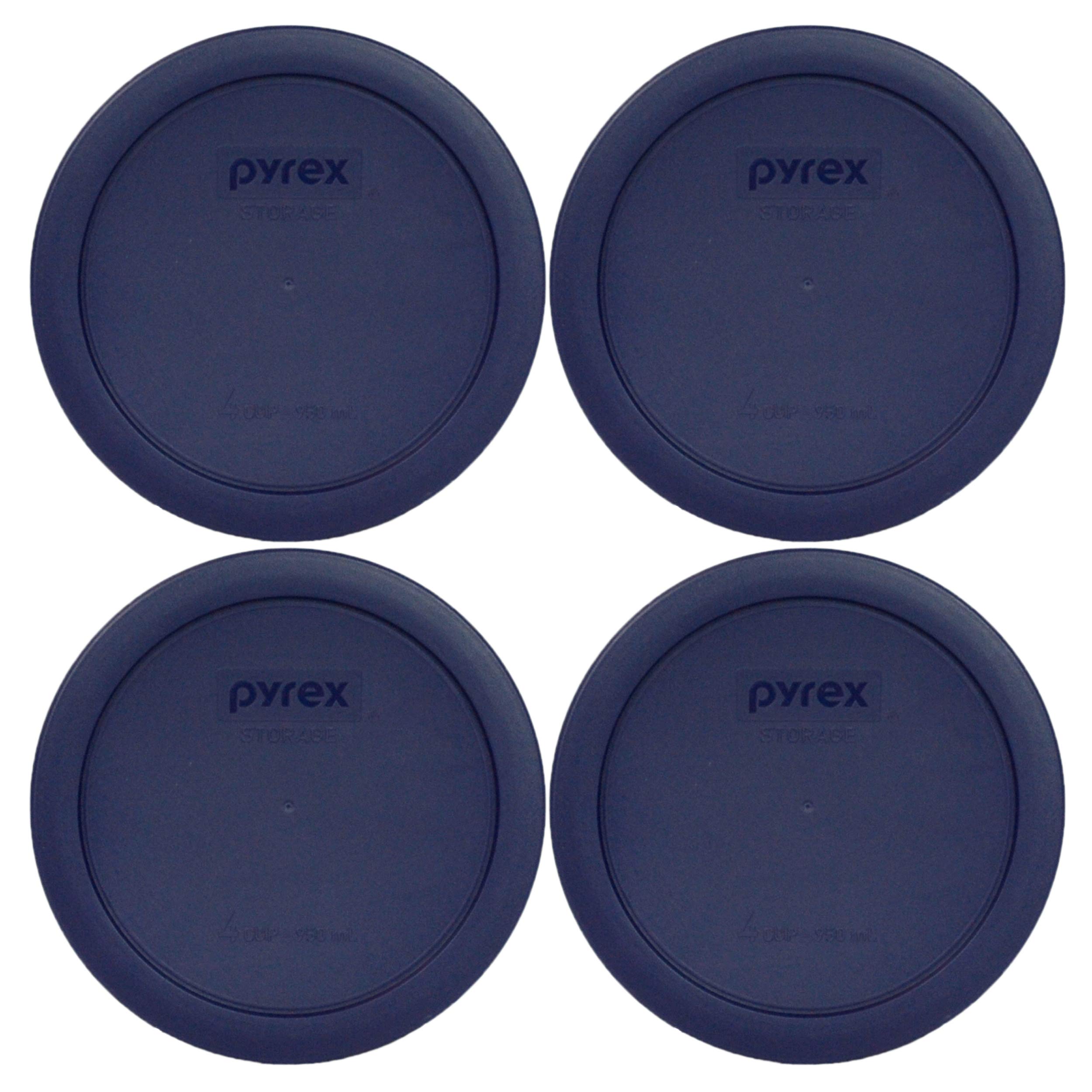 Foto 2 pulgar | Tapas De Almacenamiento De Alimentos Pyrex 7201-pc, 4 Tazas, Plástico Azul, 4 Unidades - Venta Internacional.