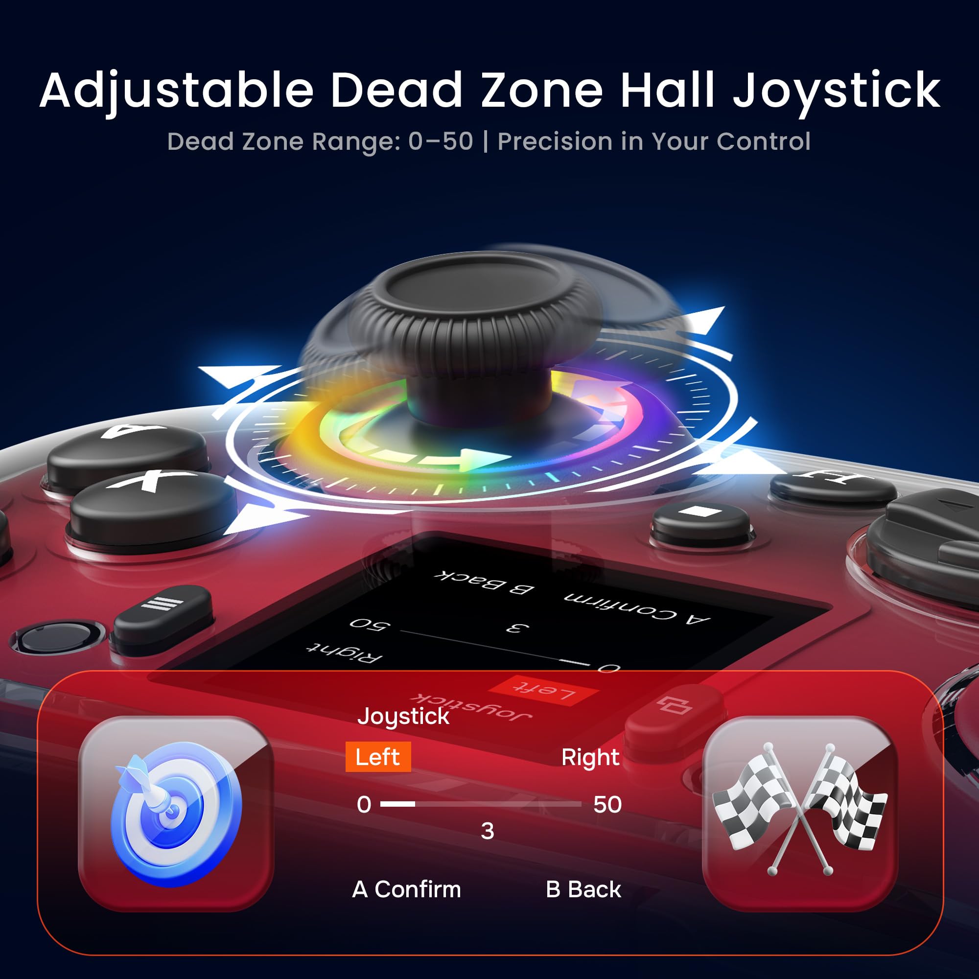 Foto 4 pulgar | Controlador De Juegos Inalámbrico Gusgu G7 Con Pantalla Interactiva - Venta Internacional.
